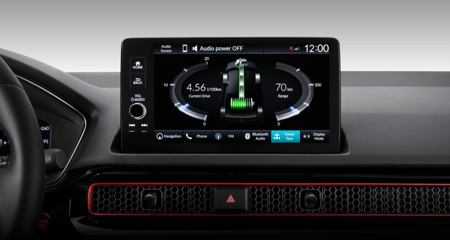 màn hình trung tâm civic hev